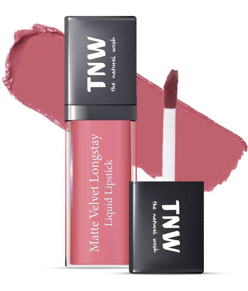 TNW - The Natural Wash Matte Velvet Longtay Liquid Lipstick(04) Pinktastic Pink, 5Ml