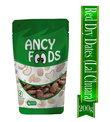 Ancy Lal Chuara 200 Grams  Traditional Red Dry Dates | Lal Sukha Khajoor Known For Their Natural Sweetness | Widely Used in Indian Kitchens for Sweets, Kheer, and Health Recipes | Gives Energ