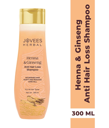 Jovees Herbal Henna & Ginseng Anti Hair Loss Shampoo For Hair Fall Control 300 ml (Pack of 1)