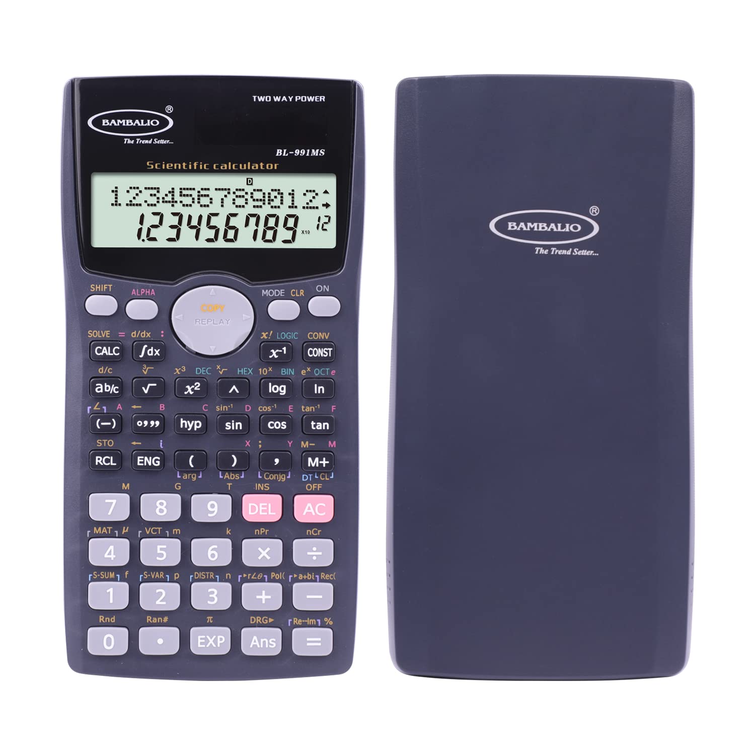 Bambalio Scientific Calculator with 401 Functions and 2 Line LCD Display 3 Years Warranty