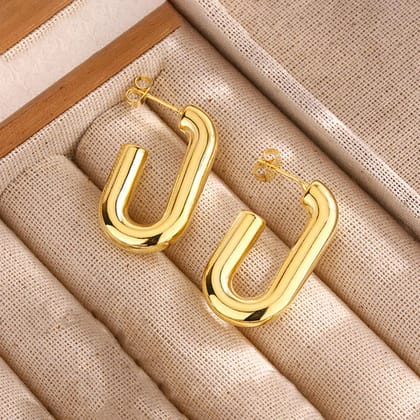Golden Geometry Hoops