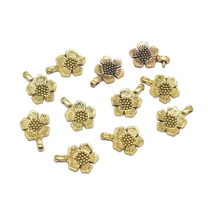 Gold Mini Metal Alloy Charms Gold Smooth Finish Use For Jewelry Makings , CHG-067-Per Packet of Approx 35 Pcs (50 Gram) / 21 MM