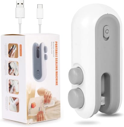Pulseaura Multicolor USB Rechargeable Mini Sealer & Cutter 2-In-1 Magnetic Heat Sealing Machine Pulseaura Multicolor USB Rechargeable Mini Sealer & Cutter 2-In-1 Magnetic Heat Sealing Machine