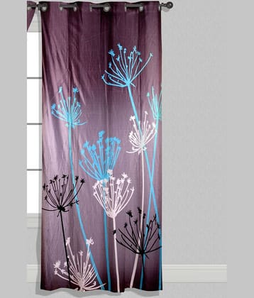Home Style Single Long Door Eyelet Polyester Curtains Multi Color