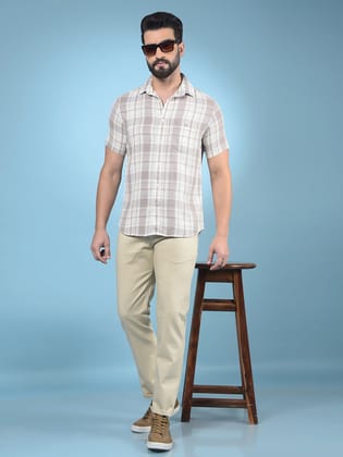 Beige Trousers-30 / Beige