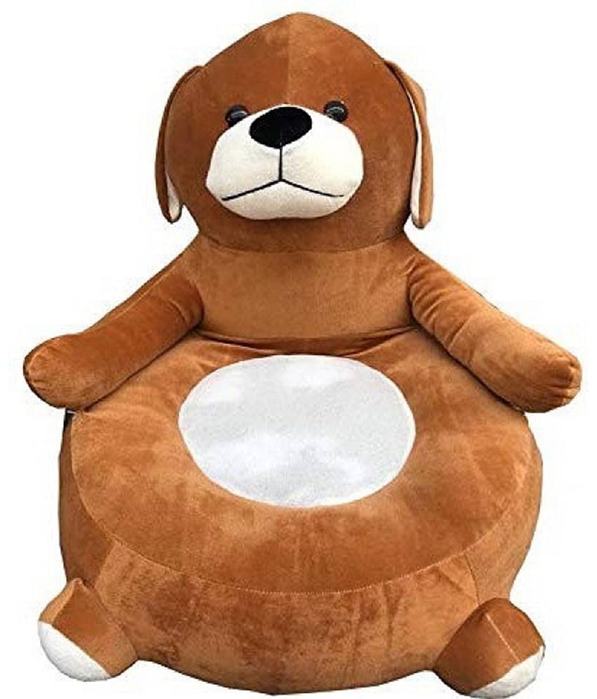 KIDS WONDERS Baby Teddy Soft Sofa Seat | Comfortable Soft Cushion Sofa (BROWNY)