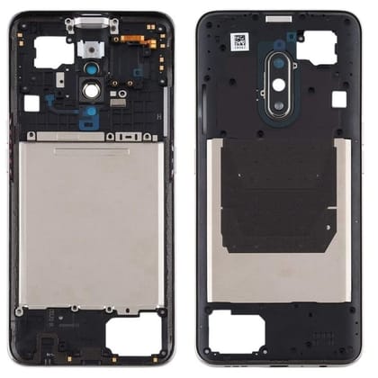 Middle Frame Chorme Bezel Ring for Realme X Silver