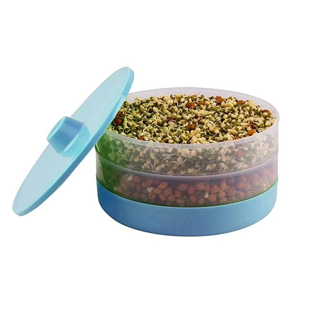 Ganesh Sprout Maker Bean Bowl - 1800 Ml (Transparent)