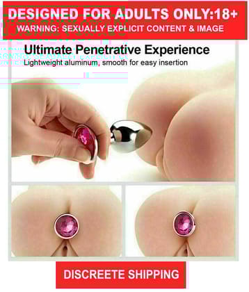 Stainless Steel Diamond Anal Bu-tt Plug For All Day Use And Kegel Exercise | Anal Toys For Men And Women