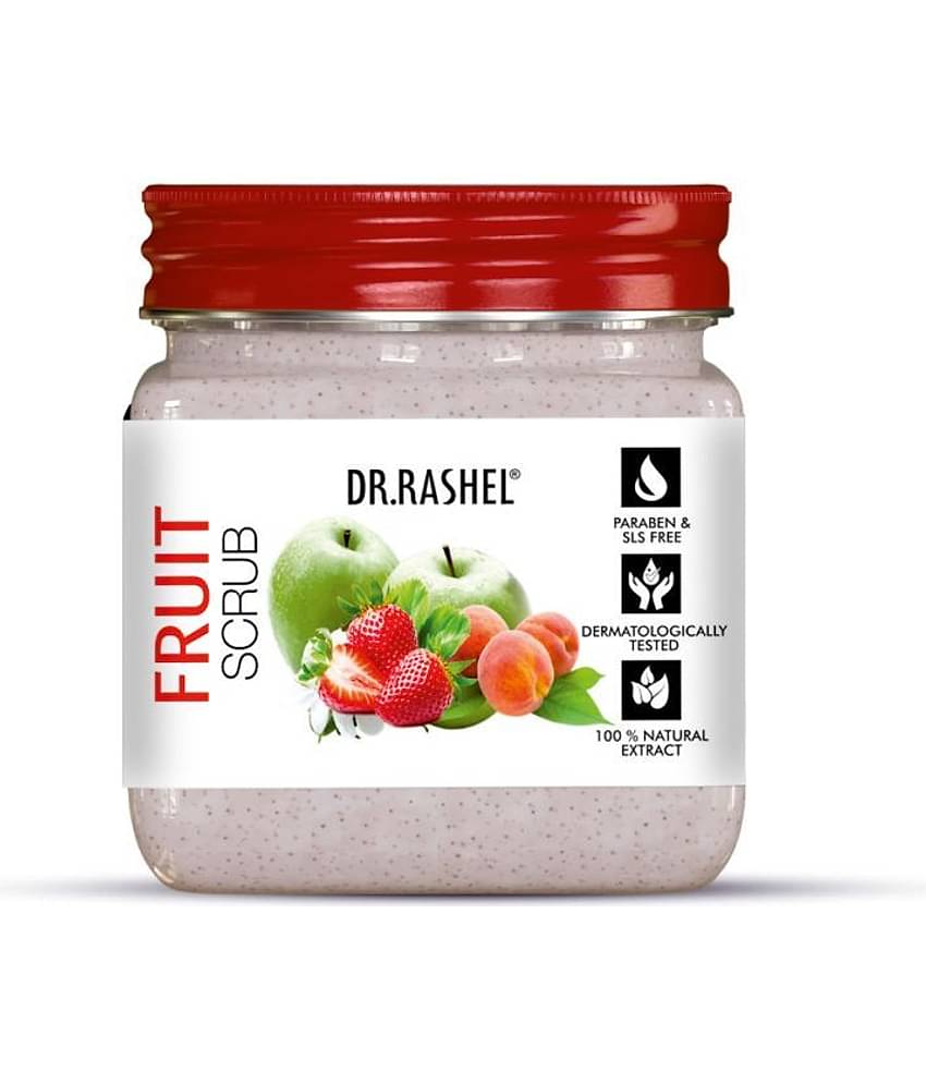 DR.RASHEL FRUIT FACE and BODY SCRUB for MEN and WOMEN(380 ml , Pack of 1)