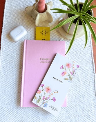 Productivity Booster Kit- Notebook & Listpad-Blush