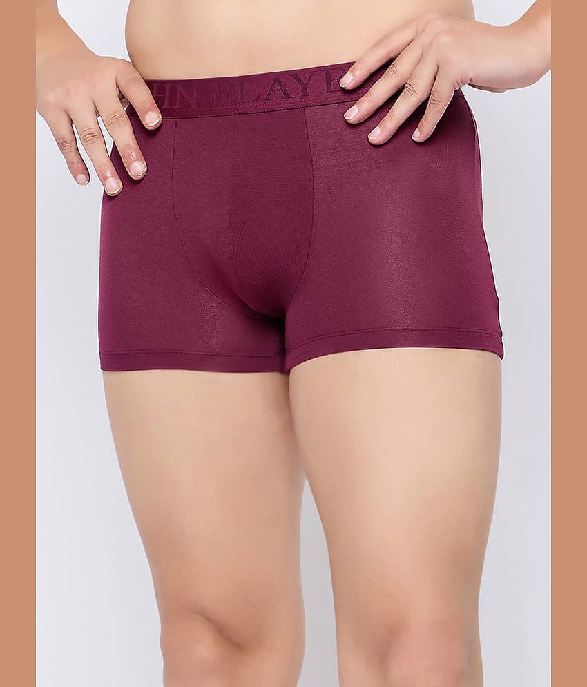 John Players Pack of 1 Modal Trunks For Men's ( Purple )