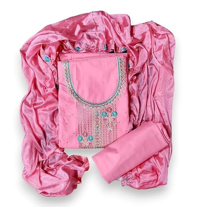 Stylish Dress Material for Women with Embroidery (Kadhai) Stylish Dress Material for Women with Embroidery (Kadhai)