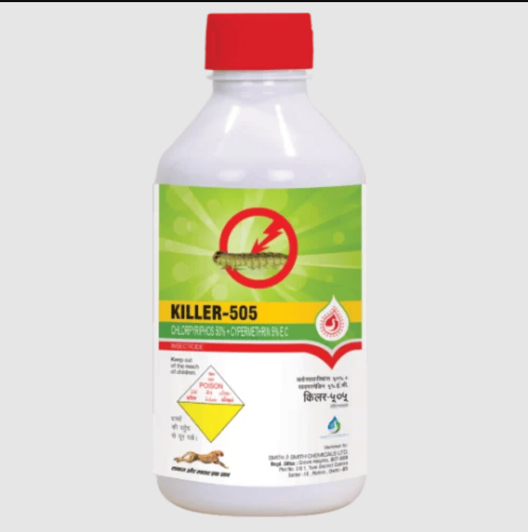 KILLER - 505 CHLORPYRIPHOS 50% + CYPERMETHREIN 5% E.C.
