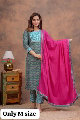 Stitched Cotton Sets Elegant Hand Block Printed Cotton Kurti Sets perfect for daily wear and festive occasions!Comfort fit | Soft breathable fabric | Beautiful hand block prints...