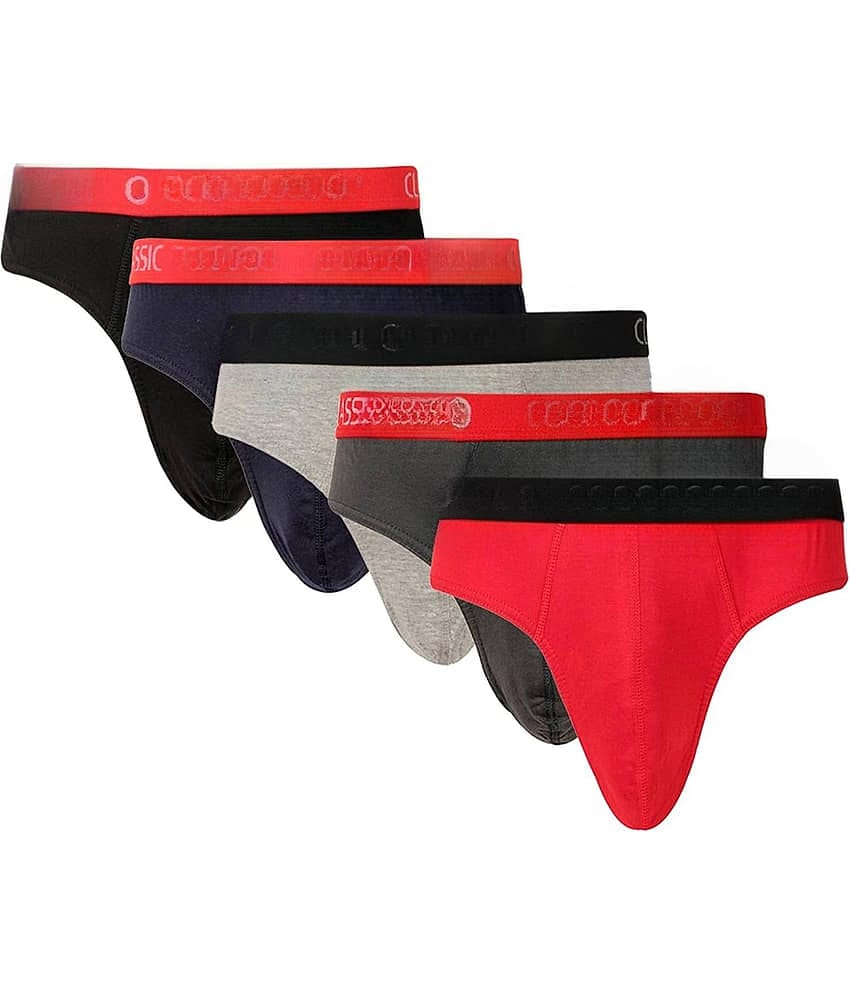 kaseera Pack of 5 Cotton Blend G-String For Men's ( Multicolor )