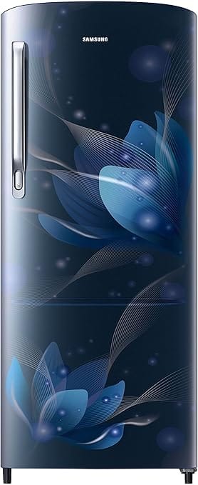 Samsung 183 L, 2 Star, Digital Inverter, Direct-Cool Single Door Refrigerator (RR20C2712U8/NL, Blooming Saffron Blue, 2023 Model)