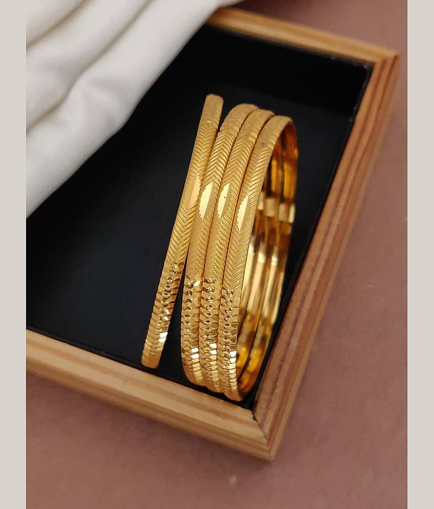 Shivay Fashion Gold Bangle Set ( Pack of 2 )