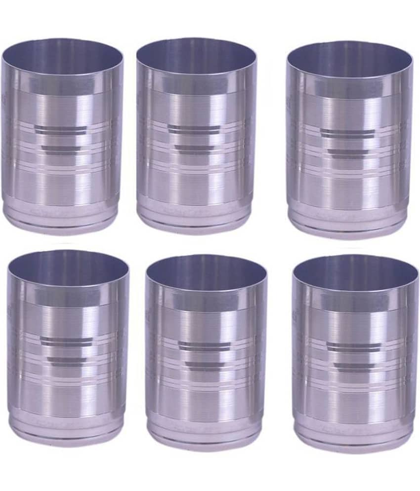 AKG. Tool Touch Design Steel Glasses 250 ml ( Pack of 6 )