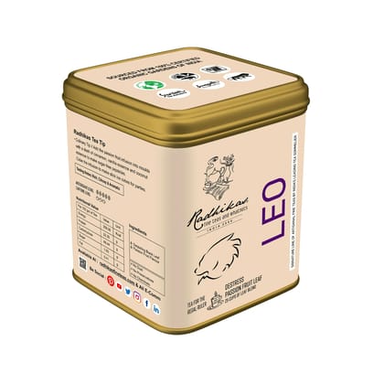 Leo Passion Fruit Tea - A Regal Zodiac Blend for the Ruler Within (50 gm - Makes 40 Cups of Tea) by M/S RADHIKAS FINE TEAS AND WHATNOTS