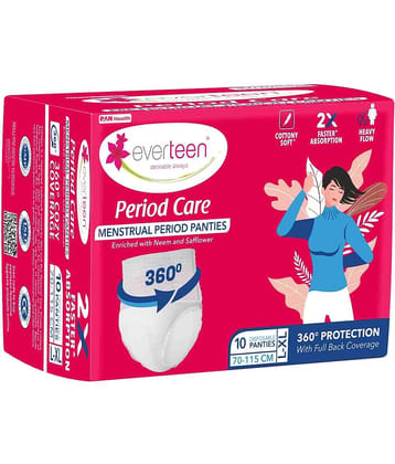 Everteen Cotton Dyed Women's Periods ( White ) L-XL Period Panties