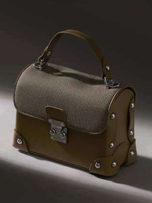 The Trunk Hand Bag - Olive Green-Hand Bag