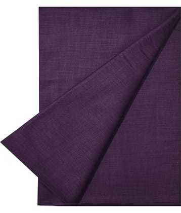 KUNDAN SULZ GWALIOR Purple Cotton Blend Unstitched Shirt pc