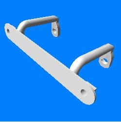 Hero Genuine Front Number Plate Bracket for Glamour | OEM Fit | Secure Plate Mounting | Vibration Stable Design | Corrosion Resistant Finish | Precise Alignment Support - 64311KTRA20S