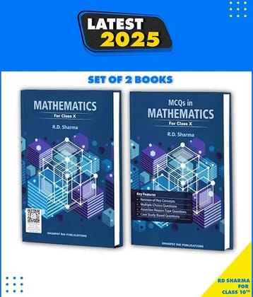 Rd Sharma Class 10 Maths 2025-26 CBSE Examinations | R D Sharma Class 10 Mathematics With MCQ Book (Pack Of 2 Books) (Paperback, R.D. Sharma)