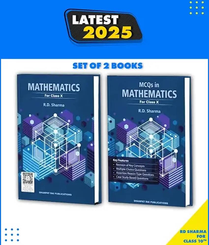 Rd Sharma Class 10 Maths 2025-26 CBSE Examinations | R D Sharma Class 10 Mathematics With MCQ Book (Pack Of 2 Books) (Paperback, R.D. Sharma)