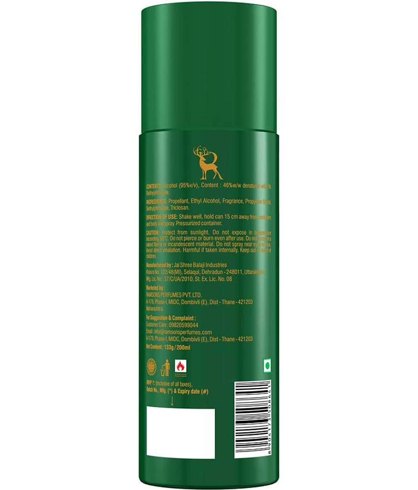 Ramsons - MY CASTILLO GREEN SAPPHIRE Deodorant Spray for Unisex 200 ml ( Pack of 1 )