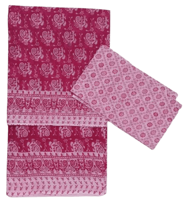 Pink Cotton Saree Daily Wear