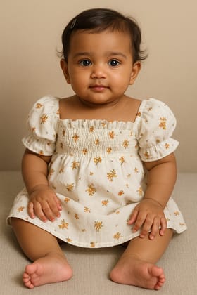 Lily Lace Smocked Dress-0-3 months