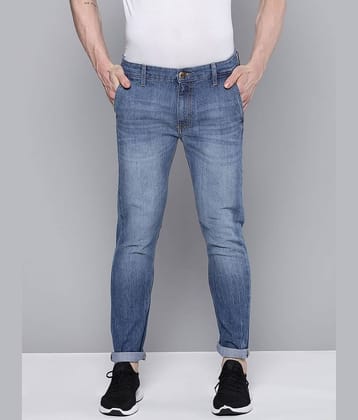 The Indian Garage Co. Slim Fit Basic Men's Jeans - Dark Blue ( Pack of 1 )