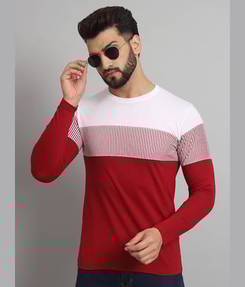 EMERALD APPAREL TRADING Pack of 1 Cotton Blend Regular Fit Men's T-Shirt ( Red )