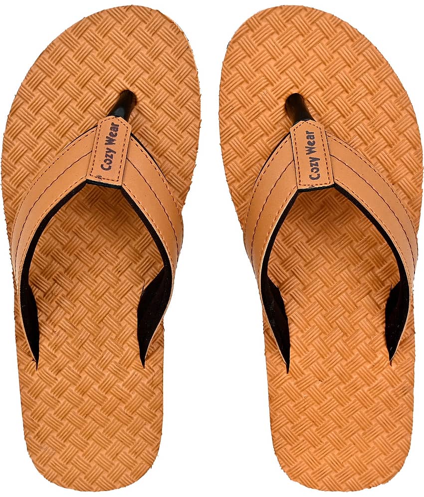 Cozy Wear - Brown Men's Thong Flip Flop