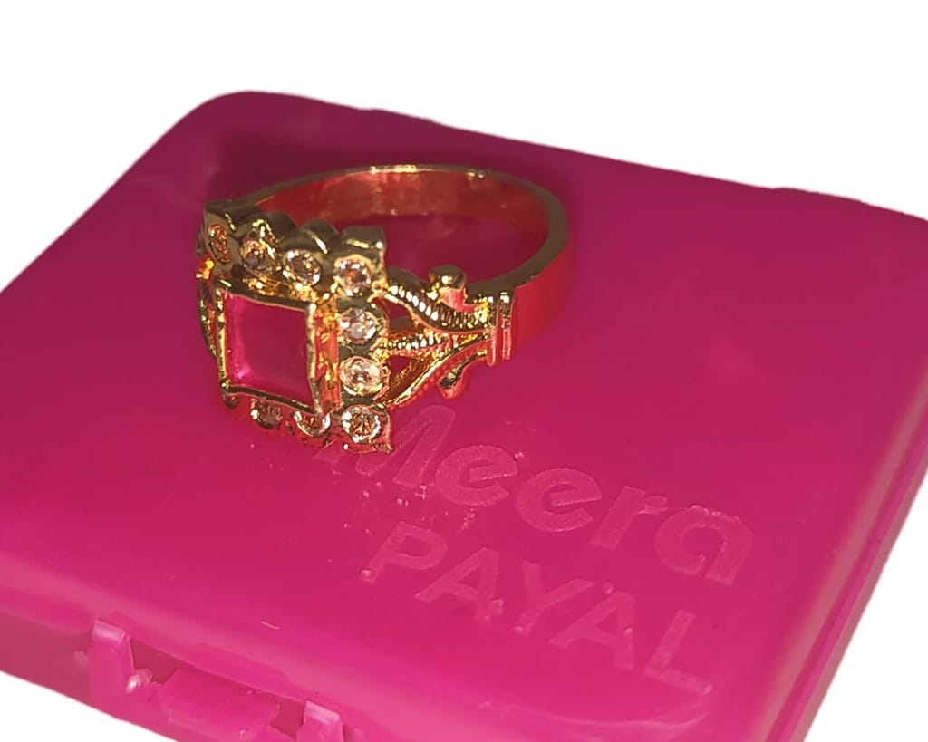 Gold Plated Adjustable Ring