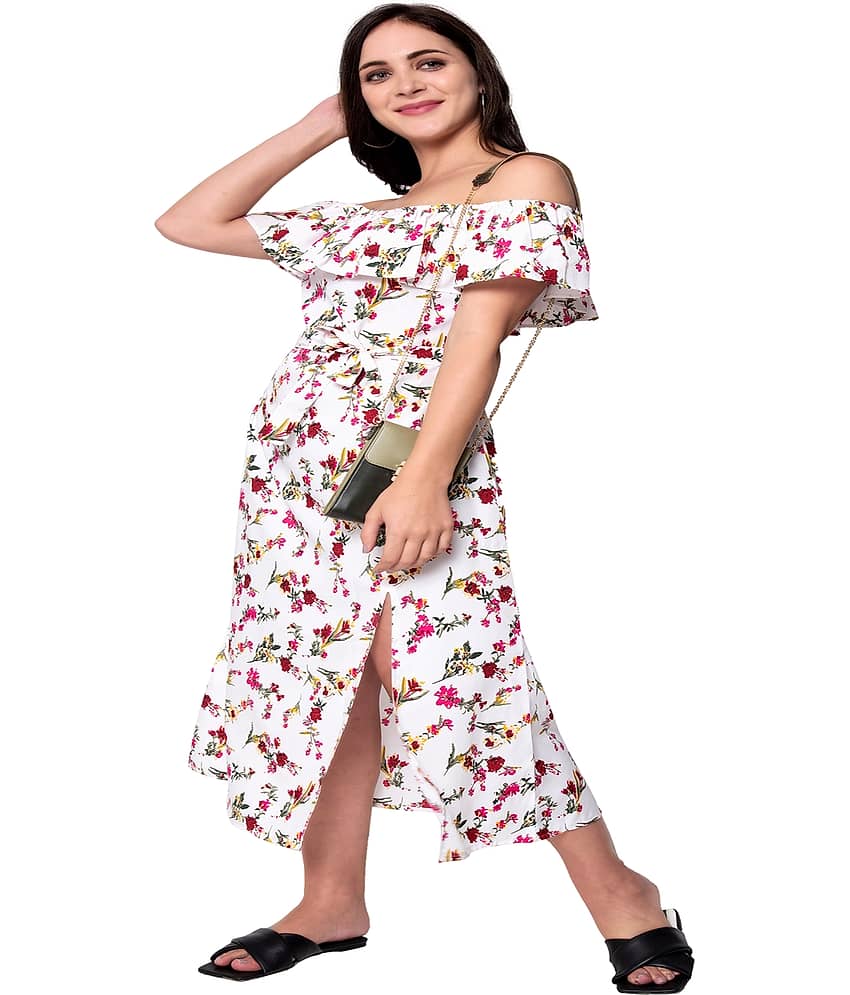 GOD BLESS Women Crepe ( White )