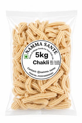 Chakli, Plain Chakli, Butter Chakli, Murukku, Rice Chakli 5kg