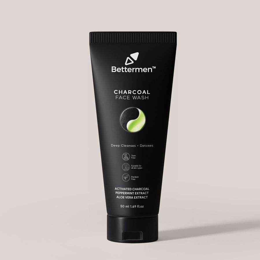 Bettermen Activated Charcoal Face Wash 50mL
