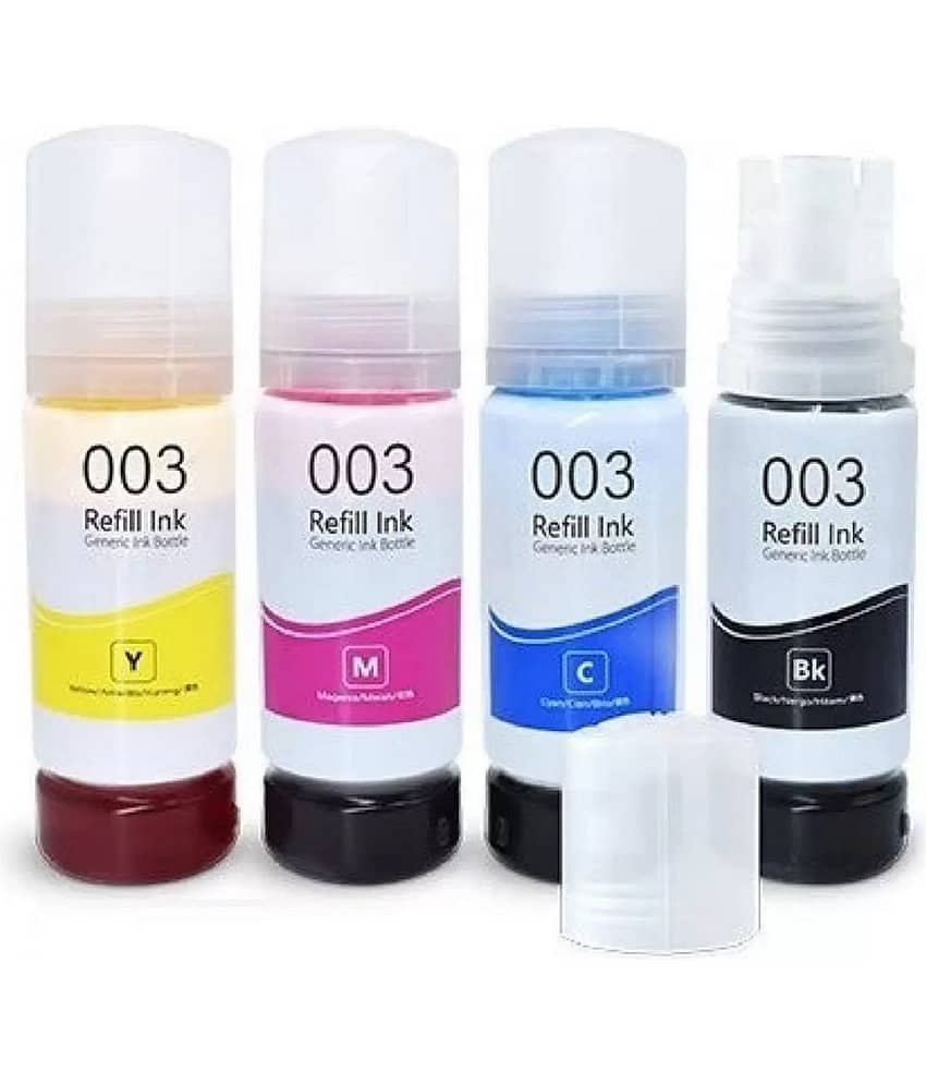 TEQUO L3110  For 003 Multicolor Pack of 4 Cartridge for EPS0N For L3110 L3150 L3115 L3116 L3101 L1110 L3151 L3152 L3156 L5190 Printer