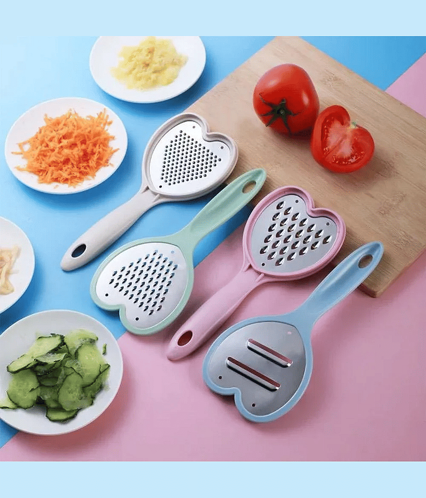 VillWin Stainless Steel Vegetable Grater,Cheese Grater,Fruit Grater ( Pack of 1 ) - Multicolor