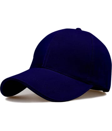 Babji Pack of 1 Cotton Men's Cap ( Blue )