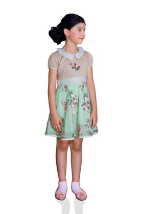 DE CHEVALERiE en Rouge - HoneyDew Opal Frock- Pastels  3- 4 Years