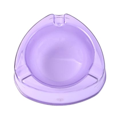 Sykul Transparent Purple Plastic Ashtray Unbreakable Heat-Resistant Ash Tray with 3 Grooves | Stylish Purple Color Round Triangle Design for Home, Office & Outdoor Use(1 Pc) Sykul Transparent Purple Plastic Ashtray Unbreakable Heat-Resistant Ash Tray with 3 Grooves | Stylish Purple Color Round Triangle Design for Home, Office & Outdoor Use(1 Pc)
