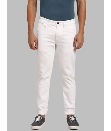 x20 - White Denim Slim Fit Men's Jeans ( Pack of 1 )