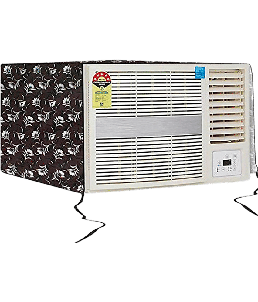 KALRA MAGIC Single PVC Black AC Cover for 1.5 Ton Window AC