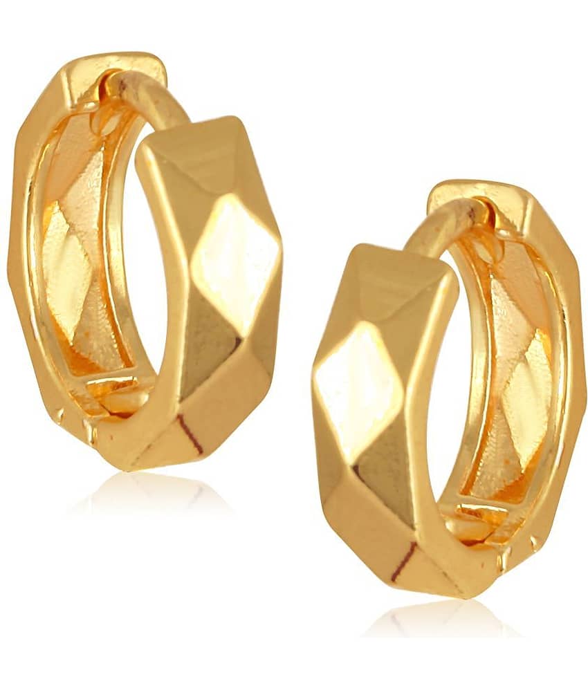 VIVASTRI Golden Clip-Ons Earrings ( Pack of 1 )
