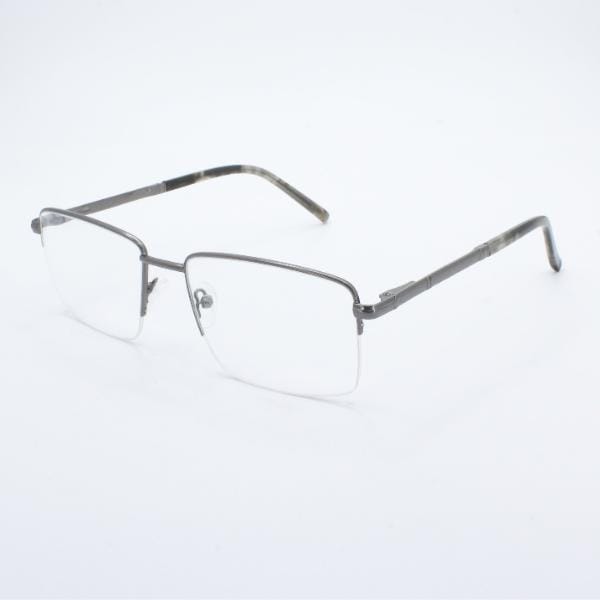Lensoz Elite X Luxe Half Rim Rectangle - Medium - Gunmetal