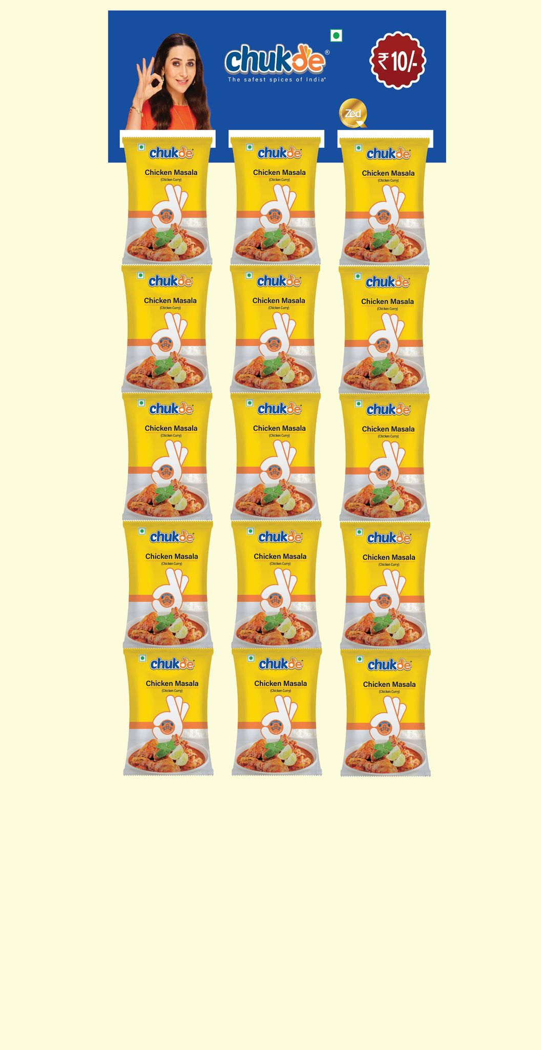 Chukde Chicken Curry Masala Powder Hanger Rs 10